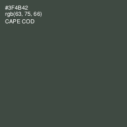 #3F4B42 - Cape Cod Color Image